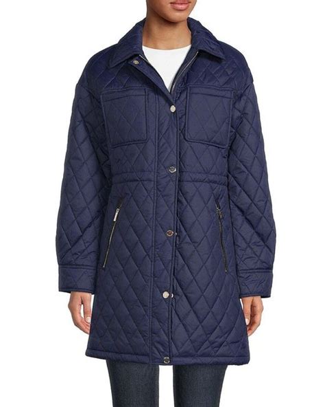 michael kors midnight blue coat|Women's Blue Jackets and Coats .